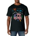 thumbnail image 1 of 4th July Camper Van US Flag Patriotic Camping Women Kids Men T-Shirt, 1 of 4