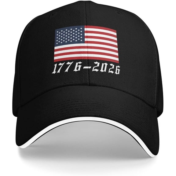 4th July Cap American Flag USA Birthday 1776 2026 Baseball Hat