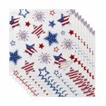 thumbnail image 1 of 4th of July Cloth Napkins, Independence Day Blue Red Star Fireworks Washable and Reusable Dinner Napkins Set of 8, Table Napkin for Kitchen Party Birthday Wedding Hotel Housewarming 20"x20", 1 of 8
