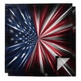 thumbnail image 1 of 4th of July Cloth Napkins, Patriotic American Flag Red Blue Stars Striped Washable and Reusable Dinner Napkins Set of 2, Table Napkin for Kitchen Party Birthday Wedding Hotel Housewarming 20"x20", 1 of 9