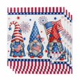 thumbnail image 1 of 4th of July Cloth Napkins, Red Blue Gnomes Independence Day Stars Striped Washable and Reusable Dinner Napkins Set of 4, Table Napkin for Kitchen Party Birthday Wedding Hotel Housewarming 20"x20", 1 of 9