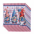 thumbnail image 1 of 4th of July Cloth Napkins, USA Flag Gnomes Independence Day Blue Red Washable and Reusable Dinner Napkins Set of 6, Table Napkin for Kitchen Party Birthday Wedding Hotel Housewarming 20"x20", 1 of 9