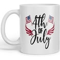 thumbnail image 1 of 4th of July Coffee Mug Unique Drink Tea Cup Fourth of July Independence Day Minimalist Cups American Flag Design Porcelain Mugs for Home Kitchen Bar Club Coffee Shop Office, 1 of 5