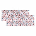 thumbnail image 1 of 4th of July Curtain Valances for Windows, Kitchen Valance Window Treatments Panel 2 Pack, Navy Blue Red Star Independence Day Rod Pocket Short Curtains for Bathroom Bedroom 54 x 18 Inch, 1 of 8