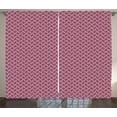 thumbnail image 1 of Ambesonne 4th of July Curtains 2 Panel Set, Diagonal Stripes Stars, 108" x 108", Violet Blue Red White, 1 of 3