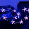 thumbnail image 1 of 4th of July Decor Red White and Blue String Lights Battery Operated LED Patriotic American Flag Fairy Lights for Independence Day Memorial Day Fourth of July Decor for Home, 1 of 7