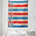 thumbnail image 1 of 4th of July Decor Tapestry, American Soldier Saluting in Military Style inside Heart National Love Design, Wall Hanging for Bedroom Living Room Dorm Decor, 60W X 80L Inches, Multi, by Ambesonne, 1 of 2