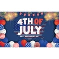 thumbnail image 1 of 4th of July Decoration Banner - Happy Independence Day - Celebrate with Stars, Stripes, and Fireworks - Perfect for 4th of July Party, BBQ, and Family Gatherings, 1 of 3