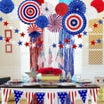 thumbnail image 1 of 4th of July Decorations 2024! FNYOXU Fourth of July Patriotic Party Decorations Set - American Flag Party Supplies Red White and Blue Paper Fans Flag Flags Star Streamers Election Patriotic Set, 1 of 9