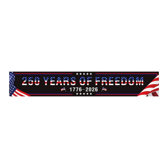 4th of July Decorations - 250th Anniversary American Flag Banner - 118. ...
