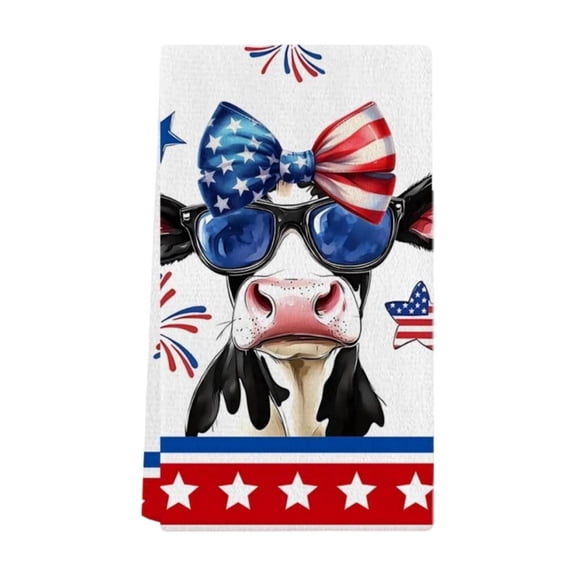 4th of July Decorations Outdoor Kitchen Dishes Towels/Hand Towels Independence Day Themed 23.6x15.8 Inches Absorbent Kitchen Towels/tea Towels Suitable For Cooking And Baking
