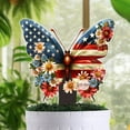 thumbnail image 1 of 4th of July Decorations Outdoor Patriotic Yard Sign Red White Blue Rustic Garden Stake Anniversary American Yard Sign for Memorial Day Independence Day Decor, 1 of 8
