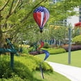 thumbnail image 1 of 4th of July Decorations Outdoor Twirl, Hot Air Balloon Wind Spinners, Red White and Blue Hanging Swirl Decorations, July 4th Hanging Party Supplies for July 4th Graduation Wedding Birthday Decor, 1 of 8