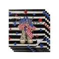 4th of July Dinner Napkins Cloth Set of 4, Polyester Napkins 20 x 20