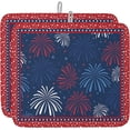 thumbnail image 1 of 4th of July Dish Drying Mat for Kitchen Counter Patriotic Stars Fireworks Drying Pad Absorbent Drying Mats for Countertops Sinks Draining Racks Red White Blue Drainer Independence Day Decor 16x18, 1 of 1
