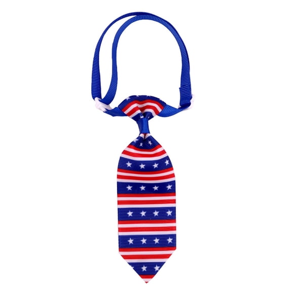 4th of July Dog Bandana; Independence Day Pet Bandana; Red White and Blue Memorial Day Patriotic Scarf; Adjustable Holiday Party Scarf; Small Medium Dog American Flag Summer Accessory