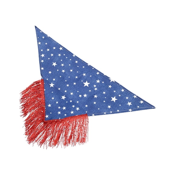 4th of July Dog Bandanas, American Independence Flag Dog Bandana, Holiday Festival Accessories for Small, Medium, Large Dogs & Cats, Red Blue White American Flag Pet Scarf