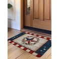 thumbnail image 1 of 4th of July Door Mat&nbsp;Indoor Outdoor Entrance, Non Slip Small Rug for Kitchen Bathroom Entryway Rug, Counrty Star on Wood Independence Day Washable Doormat Floor Mat for Office 16x24 Inch, 1 of 8