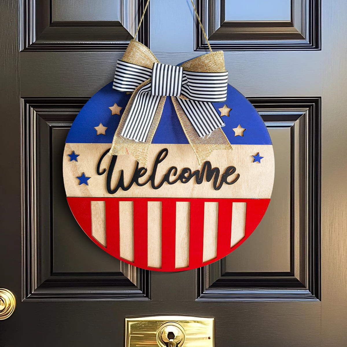 4th of July Door Sign 4th of July Decorations Patriotic Wreaths for ...