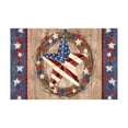 thumbnail image 1 of 4th of July Doormat Indepence Day Front Door Mat Rustic American Birdhouse Outdoor Mats for Home Entrance Lightning Deals of Today for Indoor Outdoor Home Bathroom Decor 16"x24", 1 of 7