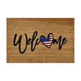 thumbnail image 1 of 4th of July Doormat Memorial Day Decorations Door Mats Outdoor Welcome American Flag Stars Porch Mats for Front Door Outside Low-Profile Welcome Mat Funny Clearance for Entrance Decor 16"x24", 1 of 7