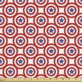 thumbnail image 1 of Ambesonne 4th of July Fabric by the Yard Upholstery, Freedom and Liberty, 10 Yards, Royal Blue Red White, 1 of 4