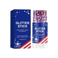 thumbnail image 1 of 4th of July Glitter Stick, Patriotic Red White and Blue Glitter Stick, 250th Birthday USA Flag Stick, 4th of July Outfits Accessories for Kidults Teen Women Men, Independence Day Decor(G), 1 of 9