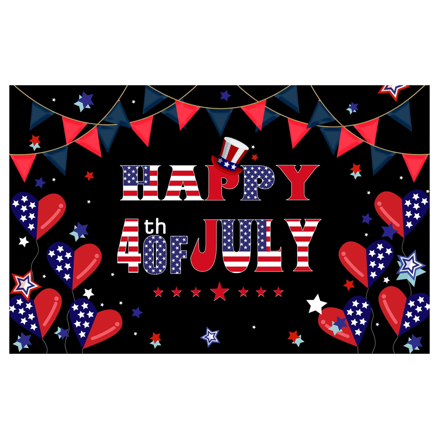 4th of July Greeting Card with Patriotic Design – Happy 4th of July ...