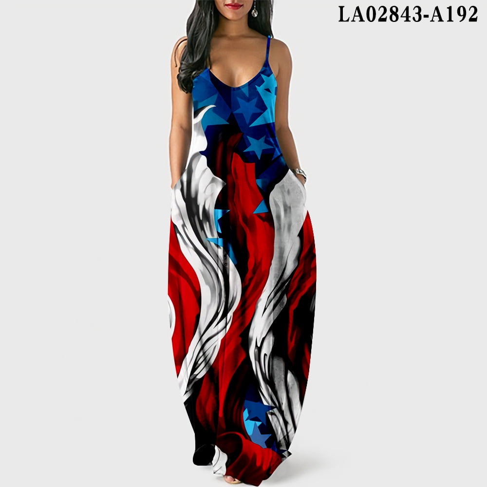 july 4th maxi dress