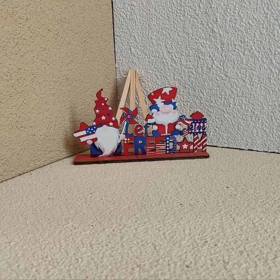 4th of July Independence Day Patriotic Wooden Table Sign, 250th Anniversary Wood Craft Ornament for Home Party Decoration Memorial Day Gifts 250th Anniversary D#032 D