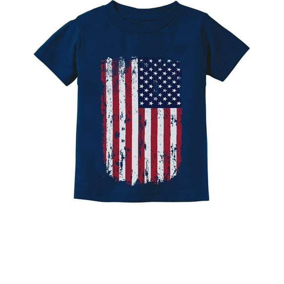 4th of July Kids T-shirt Tstars Unisex - USA Vintage Flag Graphic Tee - Perfect Patriotic Outfit for Independence Day Celebrations - Great Gift for Toddlers - 2T Navy
