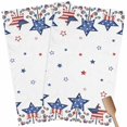 thumbnail image 1 of 4th of July Kitchen Towel Dish Cloths Set of 2, Microfiber Soft Kitchen Hand Towels, Blue Red Star Watercolor Independence Day Absorbent Quick Drying Dishcloths 18 x 28 Inches, 1 of 8