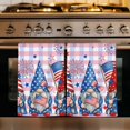 thumbnail image 1 of 4th of July Kitchen Towels Set of 2, USA Flag Gnomes Independence Day Blue Red Absorbent Dish Towels for Kitchen, Microfiber Hand Towel, Quick Drying Tea Towel for Cleaning Decorative Dishcloths, 1 of 7