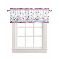 thumbnail image 1 of 4th of July Kitchen Valances for Windows Farmhouse Linen Window Valance Curtain for Living Room Window Treatment Spring Floral Love Heart Independence Day Valance Rod Pocket Topper, 54 x 18 Inch, 1 of 6