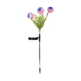 4th of July LED Solar Light Simulation Tulip Lawn Stake Lamps Outdoor ...
