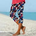 thumbnail image 1 of 4th of July Leggings for Women Capri Leggings for Women Leggings for Women Yoga Pants Women Summer High Waisted Printing Capris Matching Slim Fitting Yoga Gym Pants, 1 of 5