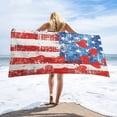 thumbnail image 1 of 4th of July Microfiber Beach Towel Lightweight 63''x32'' Oversized Extra Large Towels Quick Dry for Travel Pool Yoga Gym Sports Accessories Vacation Essential, 1 of 7