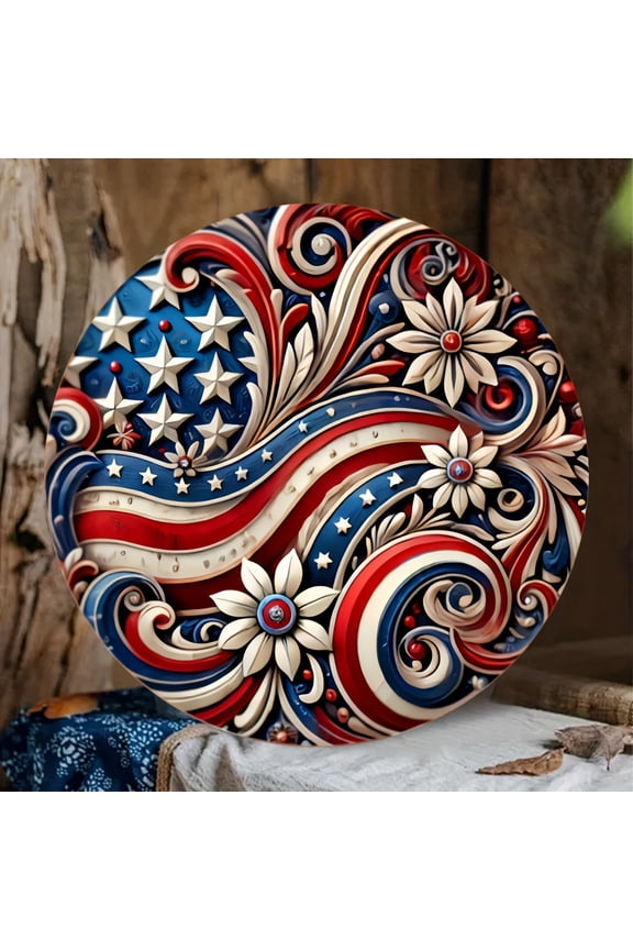 4th of July Ornament, Patriotic Eagle and Flag Acrylic Pendant, 2D Flat Car Rearview Mirror Decoration, Backpack Charm, Keychain for Independence Day, Memorial Day