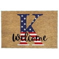 thumbnail image 1 of 4th of July Outdoor Mat, Patriotic USA Flag Doormat for Front Door, Non-Slip Welcome Rug Indoor Outdoor, Washable Entryway Floor Mat, Independence Day Porch Patio Decor Holiday Home Mat, 1 of 3