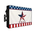 thumbnail image 1 of 4th of July Outdoor TV Cover 30 to 32 Inch Weatherproof, Independence Day USA Flag Star Red Stripes 600D Oxford TV Covers with Waterproof Zipper, Outside Flat TV Screen Protector Size 30"Wx19"Hx4.5"D, 1 of 7