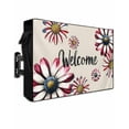 thumbnail image 1 of 4th of July Outdoor TV Cover 60 to 65 Inch Weatherproof, Red Spring Floral Daisy Independence Day 600D Oxford TV Covers with Waterproof Zipper, Outside Flat TV Screen Protector Size 58"Wx37"Hx4.5"D, 1 of 7