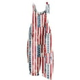 thumbnail image 1 of 4th of July Overalls for Womens Fashion Vintage American Flag Romper Jumpsuit Baggy Sleeveless Adjustable Straps Jumpsuits Summer Cotton Linen One Piece Rompers Patriotic Beach Vacation Outfits, 1 of 5