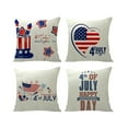 thumbnail image 1 of 4th of July PALIFEUR Pillow Covers, 18 x 18 Inch Indeoendence Day Throw Pillow Covers, Patriots Pillow Cover for Sofa Bedroom Coffice, Decorative Pillow Case, 1 of 2