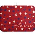 thumbnail image 1 of 4th of July Patriotic Dish Drying Mat Red Kitchen Mat Dish Drying Pad Absorbent Dish Dryer Mat for Kitchen Countertops Microfiber Drainer Pad Dish Drying Rack Mat (18x24 in), 1 of 6