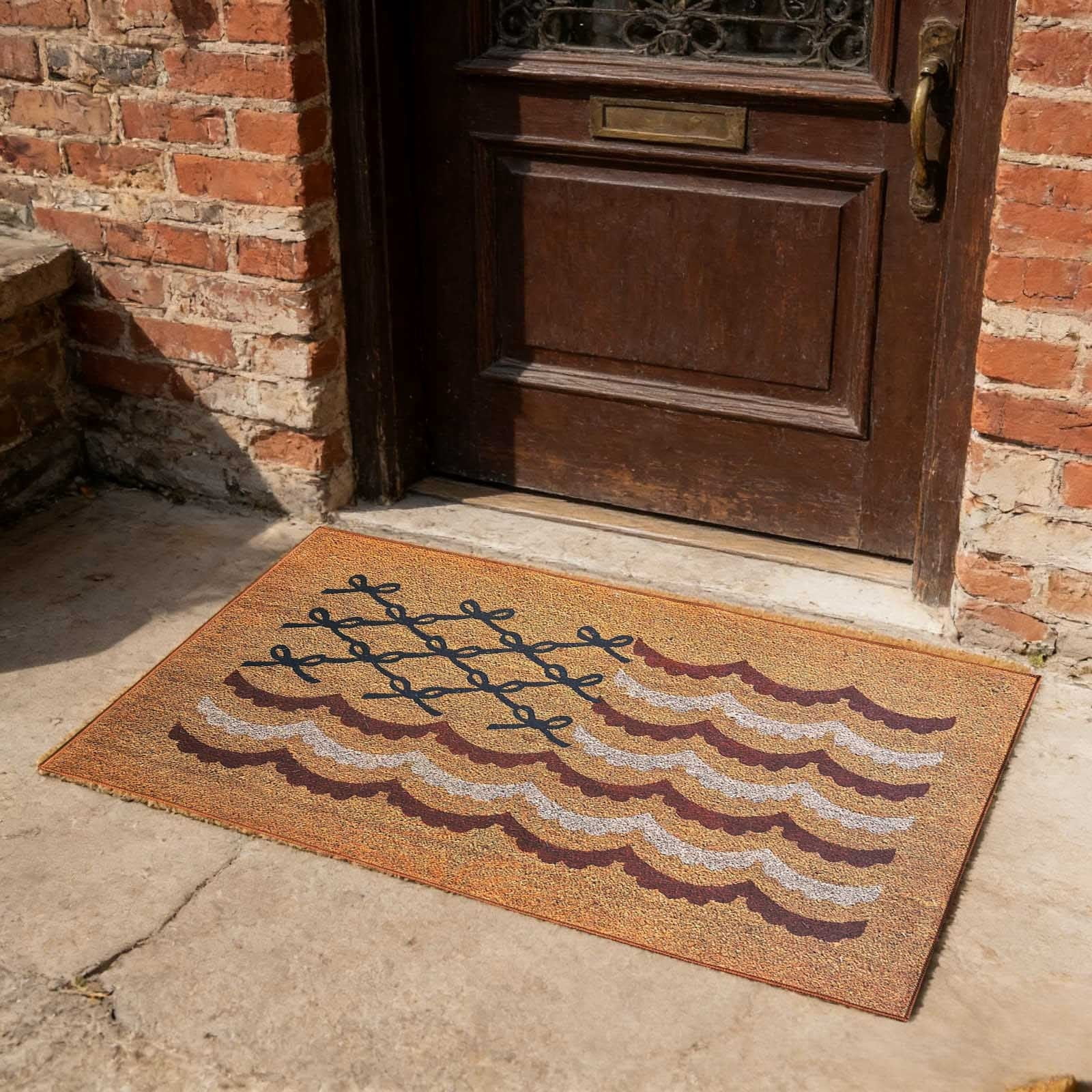 4th of July Patriotic Door Mat Outdoor Welcome Rug Non-Slip Independence Day Indoor Entrance Doormat Outside Porch Front Decor Floor Carpet,35.43x23.62in