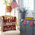 thumbnail image 1 of 4th of July Patriotic Pillow Cover,Sweet Liberty Throw Pillow Case,Independence Day Memorial Day Cushion Cover for Sofa,Couch,Patio,Home,Holiday Party Decor, 1 of 5