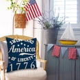 thumbnail image 1 of 4th of July Patriotic Pillow Cover,Sweet Liberty Throw Pillow Case,Independence Day Memorial Day Cushion Cover for Sofa,Couch,Patio,Home,Holiday Party Decor, 1 of 5