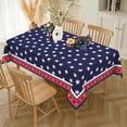 thumbnail image 1 of 4th of July Patriotic Rectangular Tablecloth 60x102 Inch Waterproof Memorial Day Independence Day Tablecloth American Flag Washable Table Cloth for Party Picnic Dinner Home Decor, 1 of 5