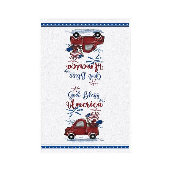 4th of July Patriotic Tea Towels, Cotton Kitchen Towel 25.98×16.93 inch, Quick Drying Dish Cloth for Party Anniversary Holiday Decoration Housewarming Gifts