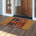 thumbnail image 1 of 4th of July Patriotic Welcome Doormat,Outdoor Linen Rubber Non-Slip Door Mat,Red White Blue USA Star Rug for Memorial Day & Independence Day Porch Entryway Decor, 1 of 3